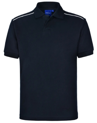 Picture of Winning Spirit, Mens Cotton Contrast Piping